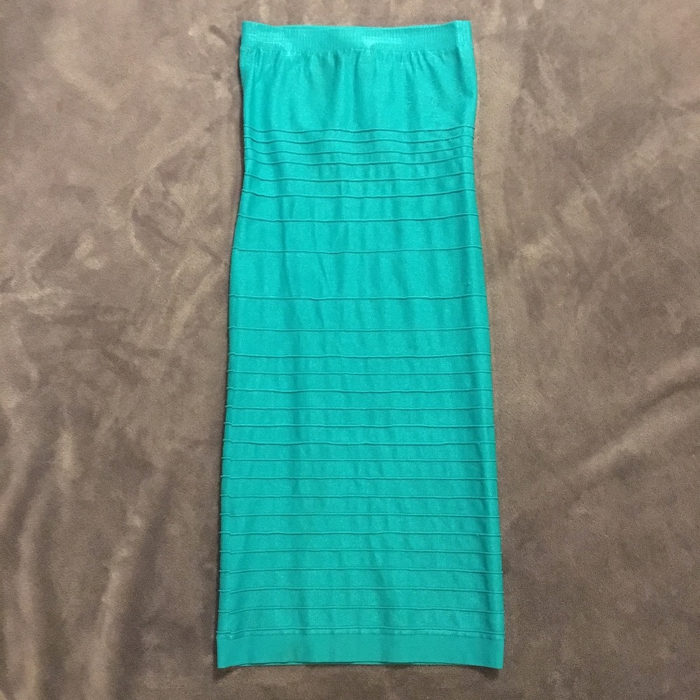 Bebe Aqua Bodycon Dress